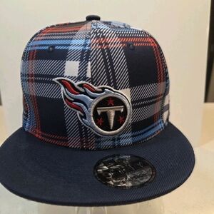 Tennessee Titans New Era Plaid Cap with Embroidered Logo